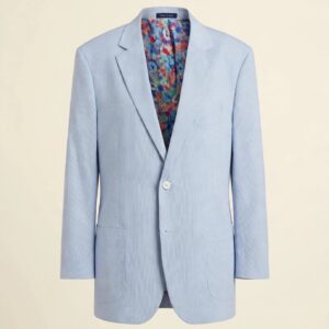 Alan Flusser Blue Pinstripe Blazer