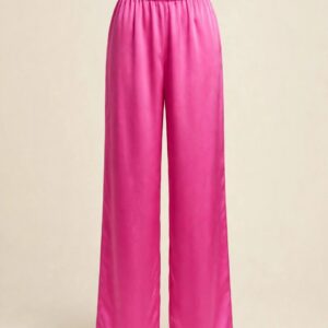 Glamour Glory Pink Satin Pants 1