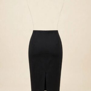 Harvé Benard Black Pencil Skirt