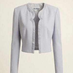 Karen Miller Gray Beaded Jacket