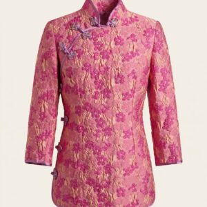 More More Pink Brocade Jacket