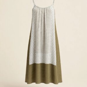 NY&C Olive Polka Dot Dress