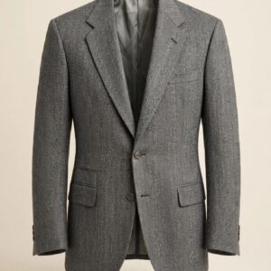 Towncraft Gray Herringbone Blazer