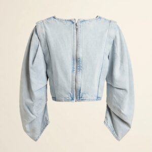 Zara Denim Balloon Sleeve Jacket